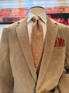 Ralph Lauren Paisley-Lined Blazer in Tan